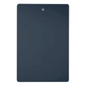 Eleganter Individuelle Name Dark Blue Mini Klemmbrett (Rückseite)