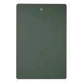 Eleganter Individuelle Name Green Blue Mini Klemmbrett (Rückseite)