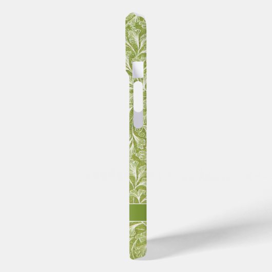 Eleganter Individuelle Name Green Botanical Case-Mate iPhone Hülle (Rückseite / Links)