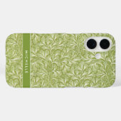 Eleganter Individuelle Name Green Botanical Case-Mate iPhone Hülle (Rückseite (Horizontal))