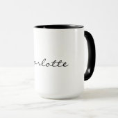 Eleganter Individuelle Name Kaffee Tasse (VorderseiteRechts)