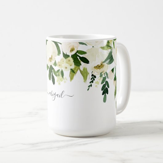 Eleganter Individuelle Name Kaffeetasse (VorderseiteRechts)
