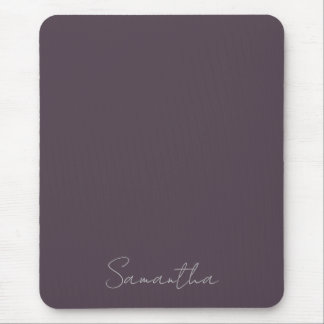 Eleganter Individuelle Name Lila Taupe Mousepad