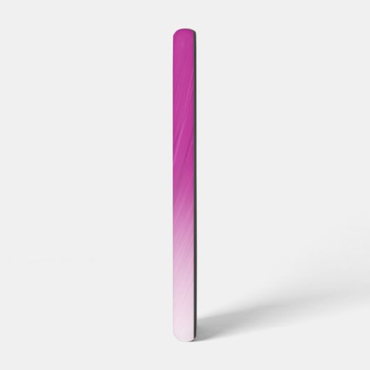 Eleganter Individuelle Name Monogram Lila Ombre St Samsung Galaxy Hülle (Linke Seite)