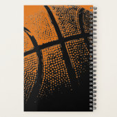 Eleganter individuelle Name-Monogramm-Spiralplaner Planer (Rückseite)