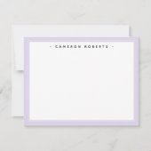 Eleganter individuelle Name-Notenkartenleuchte lil Dankeskarte (Vorderseite)