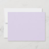 Eleganter individuelle Name-Notenkartenleuchte lil Dankeskarte (Rückseite)