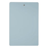 Eleganter Individuelle Name Pastel Blue Mini Klemmbrett (Rückseite)