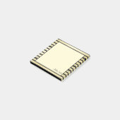 Eleganter individuelle Name schwarze Goldfolie ges Post-it Klebezettel (angewinkelt)