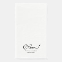 Eleganter individuelle Name-Text Hochzeit