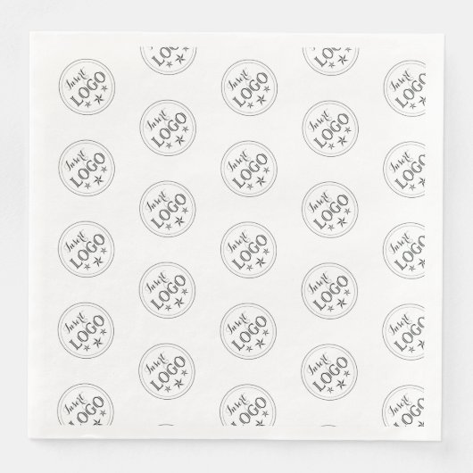 Eleganter Individuelle Name und Titel Serviette (Vorderseite)