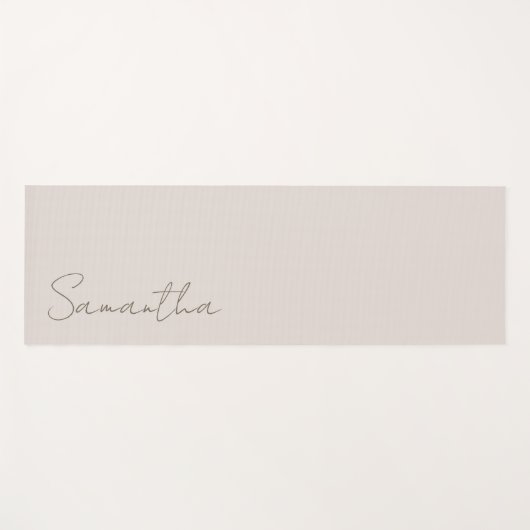 Eleganter Individuelle Name Yogamatte (Vorderseite (Horizontal))