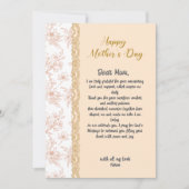 Eleganter, individueller Brief an Mama Beige Mutte (Vorderseite)