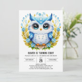 Eleganter individueller Geburtstag Einladung (Stehend Vorderseite)