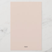 Eleganter, individueller Kuchen Briefpapier (Rückseite)