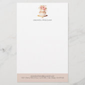 Eleganter, individueller Kuchen Briefpapier (Vorderseite)