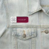 Eleganter individueller Logo-Mitarbeiter magnetisc Namensschild (Beispiel)