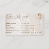 Eleganter Innenarchitekt Visitenkarte (Rückseite)