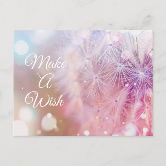 Eleganter Inspirationsleuchter macht einen Wunsch Postkarte (Vorderseite)