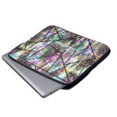 Eleganter irisierender geistlicher Glitzer Laptopschutzhülle (Vorne Knopf)