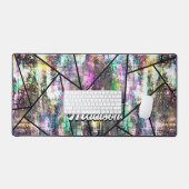 Eleganter irisierender geistlicher Glitzer Schreibtischunterlage (Tastatur & Maus)