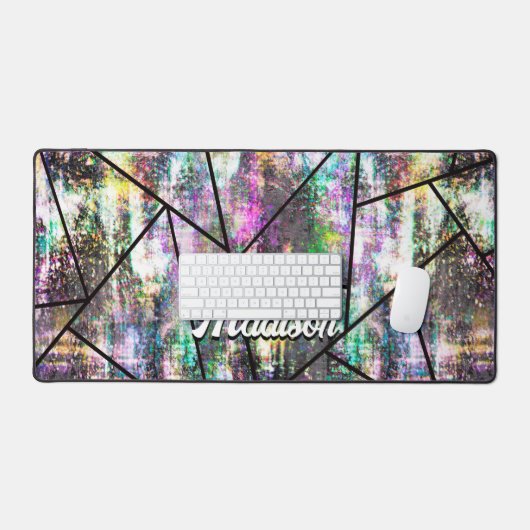 Eleganter irisierender geistlicher Glitzer Schreibtischunterlage (Tastatur & Maus)