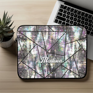 Eleganter irisierender girly Glitter Laptopschutzhülle