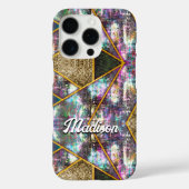 Eleganter irisierender, gürtnenhaft geometrisch Case-Mate iPhone hülle (Rückseite)