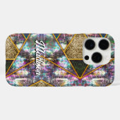 Eleganter irisierender, gürtnenhaft geometrisch Case-Mate iPhone hülle (Rückseite (Horizontal))