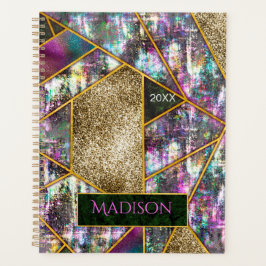 Eleganter irisierender, gürtnenhaft geometrisch planer