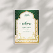 Eleganter islamischer Hochzeitsempfang Acrylschild