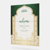 Eleganter islamischer Hochzeitsempfang Acrylschild (Winkel)