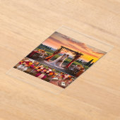 Eleganter italienischer Sunset Wedding Dekor Acryleinladungen (Ablage )