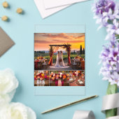 Eleganter italienischer Sunset Wedding Dekor Acryleinladungen (In Situ (Hochzeit))