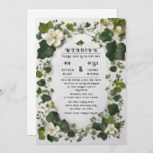 Eleganter Ivy Wedding Table Plan und Einladungen (Vorne/Hinten)