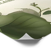 Eleganter Ivy Wedding Table Plan und Einladungen Poster (Ecke)