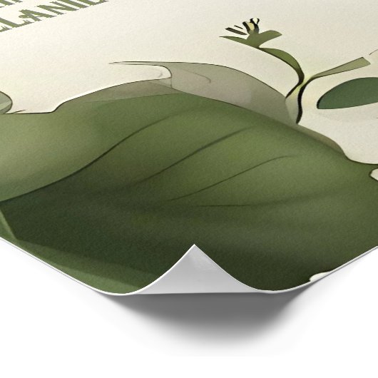 Eleganter Ivy Wedding Table Plan und Einladungen Poster (Ecke)