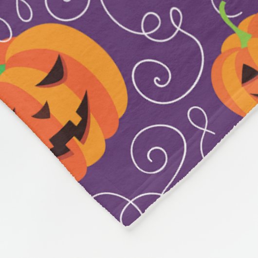 Eleganter Jack O' Lanterns Fleecedecke (Ecke)