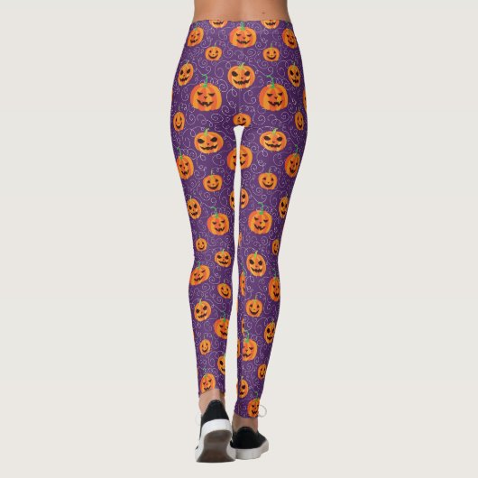 Eleganter Jack O' Lanterns Leggings (Rückseite)