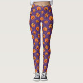 Eleganter Jack O' Lanterns Leggings (Vorderseite)