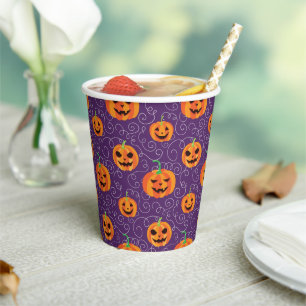 Eleganter Jack O' Lanterns Pappbecher