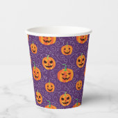 Eleganter Jack O' Lanterns Pappbecher (Vorderseite)