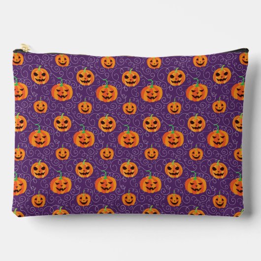 Eleganter Jack O' Lanterns Zubehörtasche (Vorderseite)