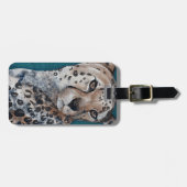 Eleganter Jaguar Gepäckanhänger (Vorderseite horizontal)
