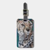 Eleganter Jaguar Gepäckanhänger (Vorderseite vertikal)