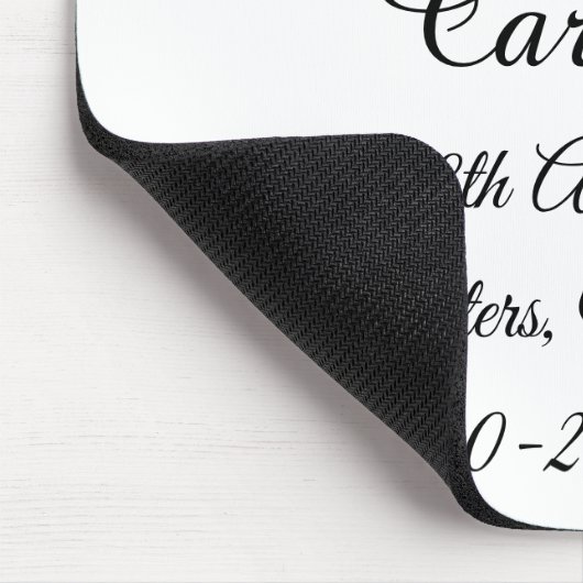 Eleganter Jahrestag Mousepad (Ecke)