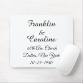 Eleganter Jahrestag Mousepad (Mit Mouse)