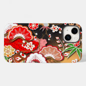 Eleganter japanischer Herbst Kimono Case-Mate iPhone Hülle (Rückseite (Horizontal))