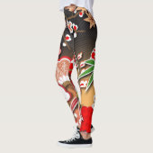 Eleganter japanischer Herbst Kimono Leggings (Links)