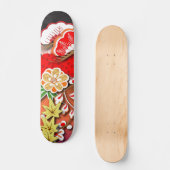 Eleganter japanischer Herbst Kimono Skateboard (Vorderseite)